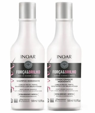 Kit Inoar Força e Brilho Shampoo + Condicionador 500ml