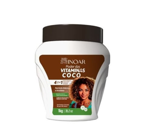 Máscara Inoar Poder das Vitaminas Coco - 1kg