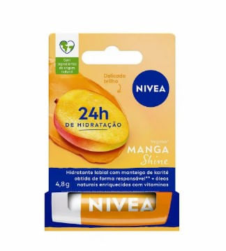 Hidratante Labial Nivea Manga Shine - 4,8g