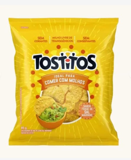 Salgadinho Tostitos Sal Marinho Redondo - 45g