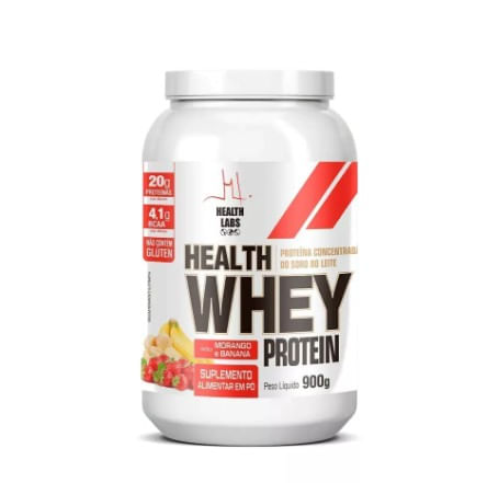 Whey Protein Beef Health Labs Morango e Banana - 900g