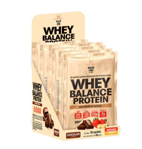 Whey Balance Chocolate, Morango e Banana Sachê