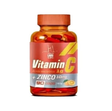 Vitamina C + Zinco 640mg Health Labs 90 Cápsulas