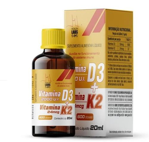 Vitamina D3 + K2 - 20ml