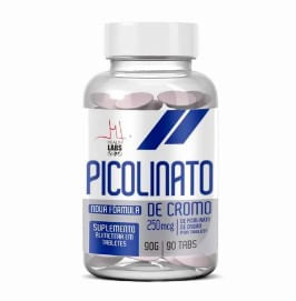 Picolinato de Cromo 250mcg Suplemento Health Labs 90 Tabletes
