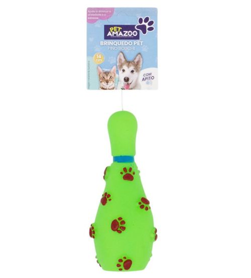 Brinquedo Pet Pino Boliche Sonoro Sortido CT8020 14x5,5cm