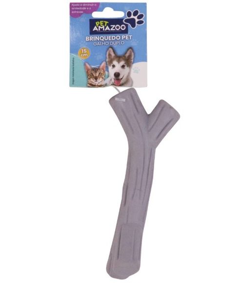 Brinquedo Pet Galho Duplo Sortido CT8196 15x5,5cm