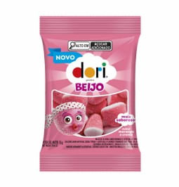 Bala de Gelatina Dori Beijo 13g