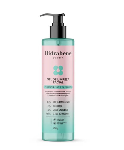 Gel de Limpeza Facial Hidrabene Peles Mistas e Oleosas - 350g