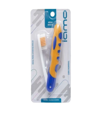 Escova Dental Adulto Média Travel Bubble Sortida - 1 Unidade
