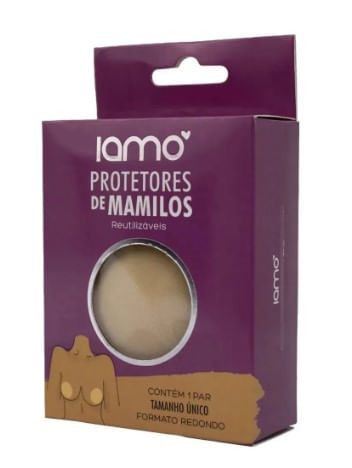 Protetor Adesivo para Mamilo Redondo com 1 Par