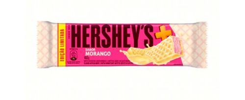 Chocolate Hersheys Wafer Mais Morango e Cobertura de Chocolate Branco - 102g