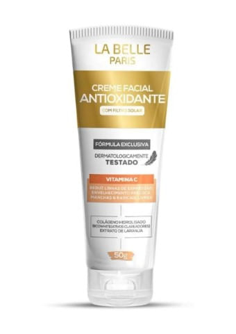 Creme Facial La Belle Paris Antioxidante Com Filtro Solar - 50g