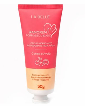 Creme Hidratante Desodorante Mãos La Belle Paris Cereja e Avelã - 50g