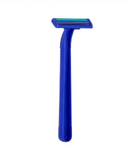 Kit Aparador de Barbear Azul 3 Lâminas - 3 Unidades