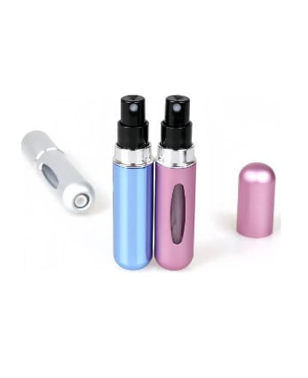 Frasco Porta Perfume Recarregável com 2 Peças