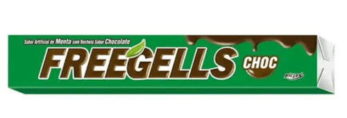 Bala Drops Freegells Menta com Chocolate
