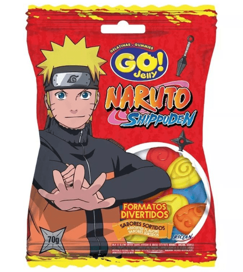 Bala de Gelatina Go Jelly Naruto Sortido 70g