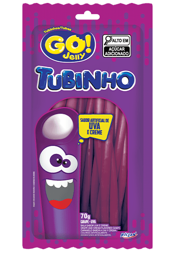 Bala Tubinho Go Jelly Uva 70g