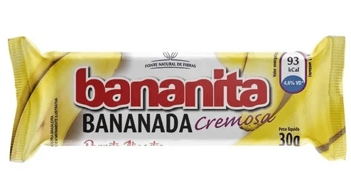 Bananita Bananada Cremosa Com Açúcar - 30g