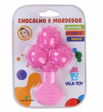 Chocalho Bolas Vila Toy Sortido - 1 Unidade