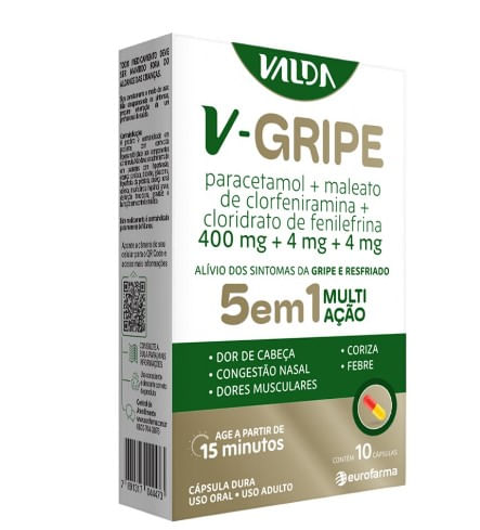 V - Gripe - 10 Cápsulas