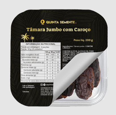 Tâmara Jumbo Quinta Semente C/Caroço 200g