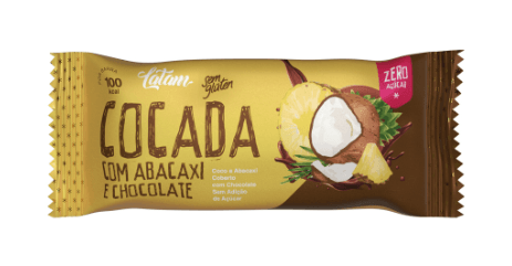 Cocada C/ Abacaxi e Choco Zero Açúcar - 25g