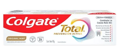 Creme Dental Colgate Original MintTotal Prevenção Ativa - 90g