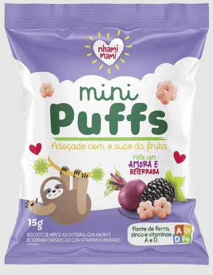 Mini Puffs Amora e Beterraba 15g