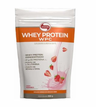Whey Protein Vitafor WPC Pouch Morango - 900g