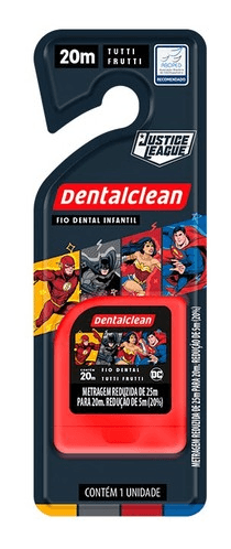 Fio Dental Liga Justiça 20m - Dentalclean