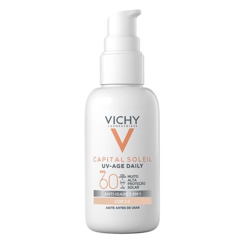 Protetor Solar Capital Soleil Uv-Age Daily Vichy FPS60 Cor 2.0 - 40g