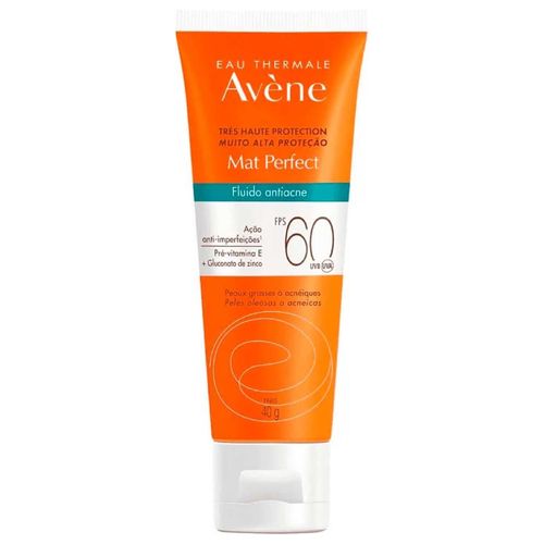 Protetor Solar Facial em Gel Avène Mat Perfect com FPS 60 40g