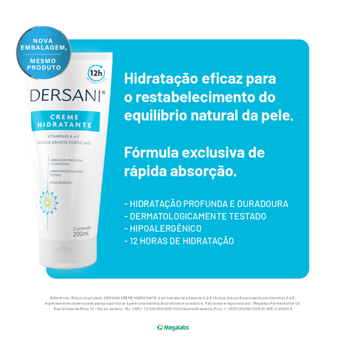 Dersani Creme Hidratante - 200ml