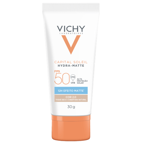 Protetor Solar Facial em Creme Vichy Capital Soleil Hydra-Matte com Cor 2.0 30g