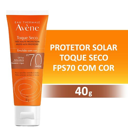 Protetor Solar Facial em Creme Avène com Cor FPS 70 40g