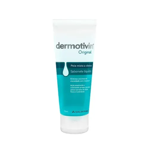 Sabonete Líquido Facial Dermotivin Original com Aloe Vera e Calêndula 70ml