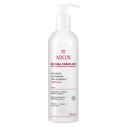 Sabonete Facial em Gel Adcos Derma Complex com Vitamina C 240ml