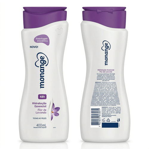 Loção Hidratante Corporal Monange Flor de Lavanda 400ml