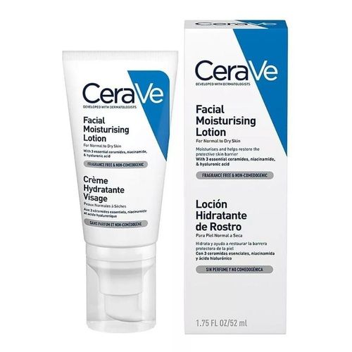 Hidratante Facial em Loção CeraVe com Ceramidas e Ácido Hialurônico 52ml