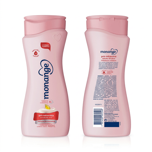 Hidratante Corporal em Loção Monange com Extrato de Oliva 400ml