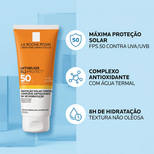 Protetor Solar Corporal em Creme La Roche-Posay Anthelios XL Protect FPS 50 200ml