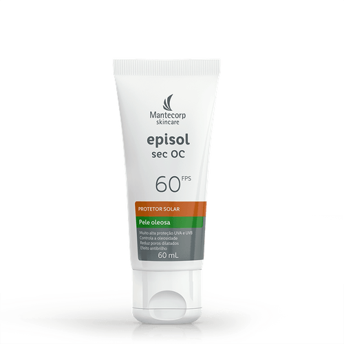 Protetor Solar Facial Mantecorp Episol Sec OC com FPS 60 60g