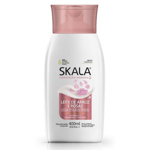 Hidratante Corporal em Loção Skala Leite de Arroz e Rosas 400ml