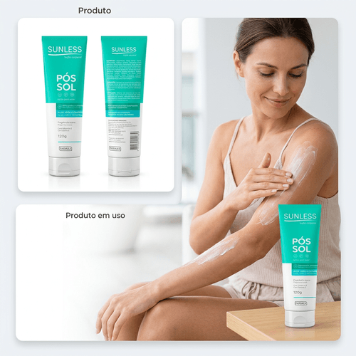 Loção Pós-Sol Sunless com Aloe Vera e Camomila 120g