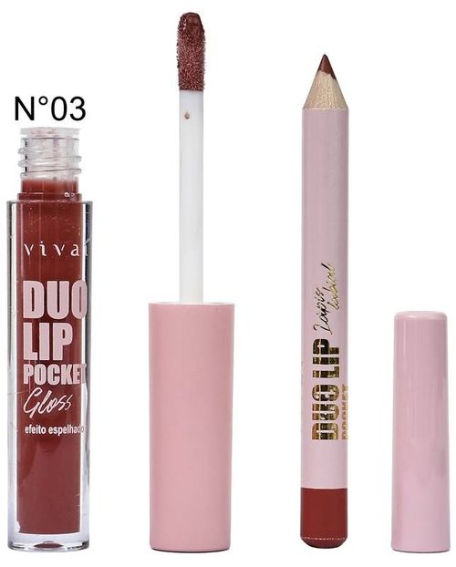 Duo Lip Vivai Pocket Lápis e Gloss N03 3425.1.1