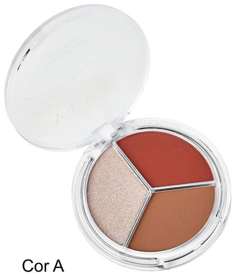 Trio Estojo La Belle Blush + Iluminador + Contorno Cor A 1230.1.1