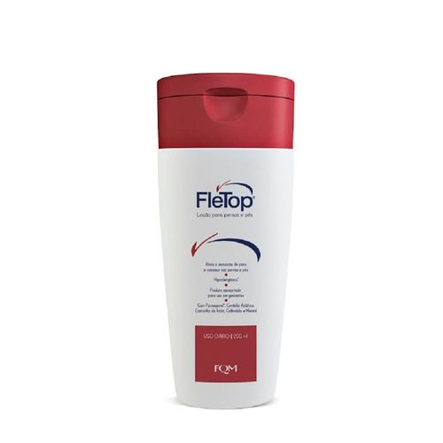 Loção Corporal Farmoquímica Fletop com Castanha da Índia e Mentol 200ml