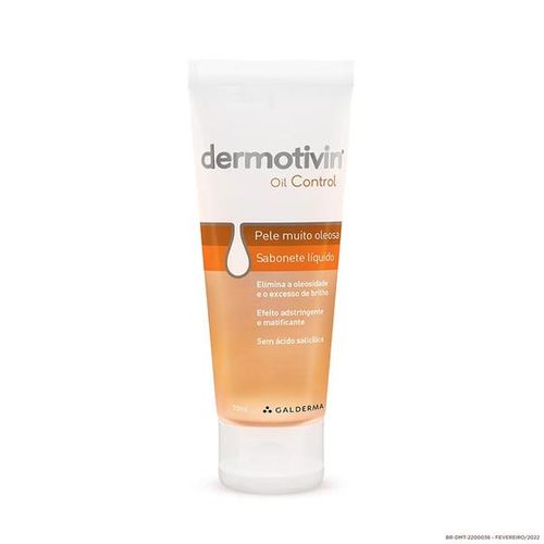 Sabonete Líquido Facial Dermotivin Oil Control 70ml